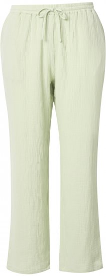 Ulla Popken Muslin Pull On Pants Green - Jeans & Broeken in Grote Maten – Plus Size - 