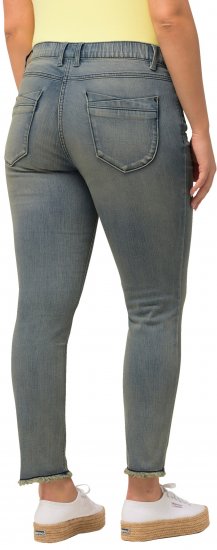 Ulla Popken Fringed Hem Sarah Jeans Blue - Jeans & Broeken in Grote Maten – Plus Size - 