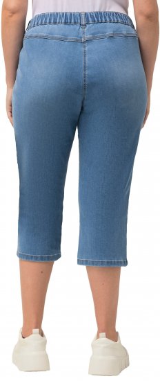 Ulla Popken Sienna Stretch Denim Capris Blue - Jeans & Broeken in Grote Maten – Plus Size - 
