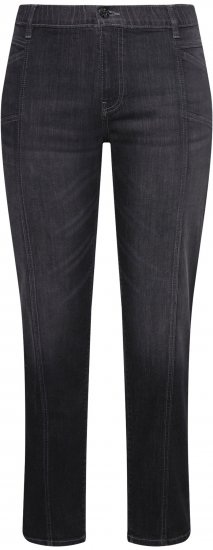 Ulla Popken Decorative Seam Boyfriend Jeans Dark Teal - Jeans & Broeken in Grote Maten – Plus Size - 