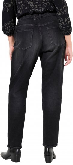 Ulla Popken Decorative Seam Boyfriend Jeans Dark Teal - Jeans & Broeken in Grote Maten – Plus Size - 