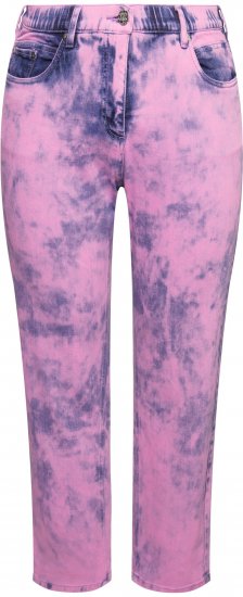 Ulla Popken Color Wash Stretch Fit Boyfriend Jeans Bold Pink - Jeans & Broeken in Grote Maten – Plus Size - 