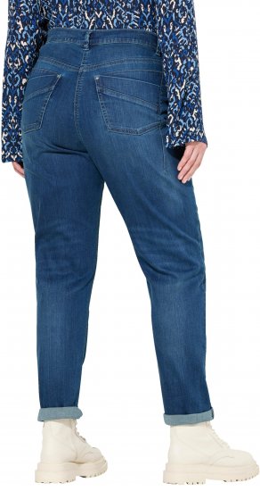 Ulla Popken Rivet Detail Mom Jeans Blue - Jeans & Broeken in Grote Maten – Plus Size - 
