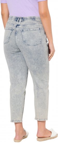 Ulla Popken Tapered Leg Mom Jeans Blue Denim - Jeans & Broeken in Grote Maten – Plus Size - 