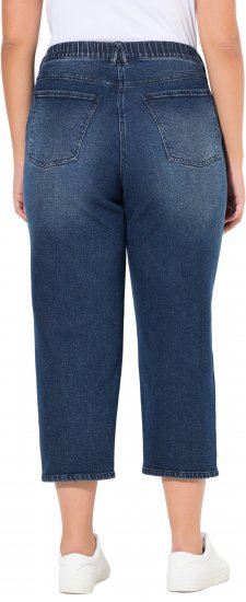 Ulla Popken Tapered Leg Mom Jeans Denim Blue - Jeans & Broeken in Grote Maten – Plus Size - 