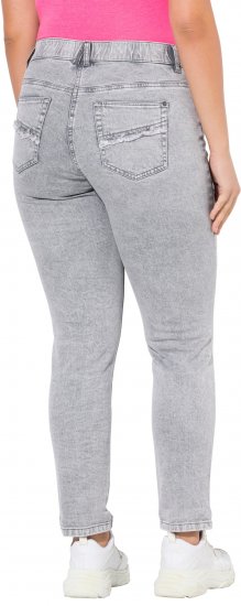 Ulla Popken Stretch Cotton Cargo Crop Pants White - Jeans & Broeken in Grote Maten – Plus Size - 