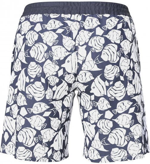 Ulla Popken Angelfish Mesh Shorts Blue - Jeans & Broeken in Grote Maten – Plus Size - 