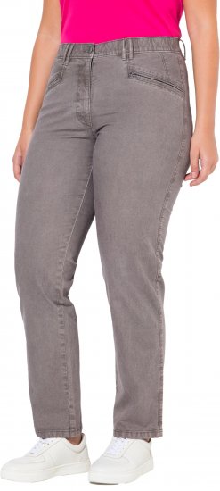 Ulla Popken Tapered Leg Mony Pants Black - Jeans & Broeken in Grote Maten – Plus Size - 