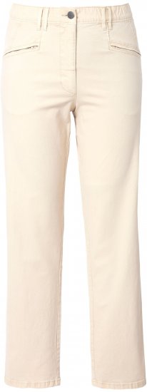Ulla Popken Tapered Leg Mony Pants Dark Putty - Jeans & Broeken in Grote Maten – Plus Size - 