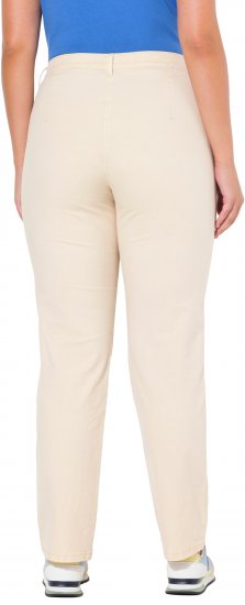 Ulla Popken Tapered Leg Mony Pants Dark Putty - Jeans & Broeken in Grote Maten – Plus Size - 