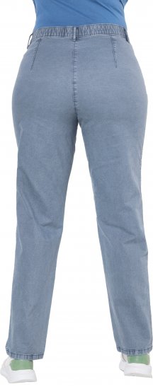 Ulla Popken Tapered Leg Mony Pants Atlantic Blue - Jeans & Broeken in Grote Maten – Plus Size - 