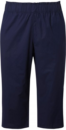 Ulla Popken Stretch Fit Paper Bag Culottes Navy - Jeans & Broeken in Grote Maten – Plus Size - 