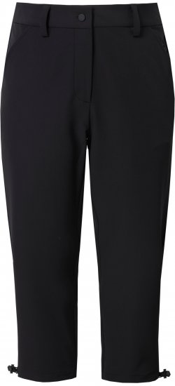 Ulla Popken Ultra Light Triple Function Cropped Softshell Pants Black - Jeans & Broeken in Grote Maten – Plus Size - 