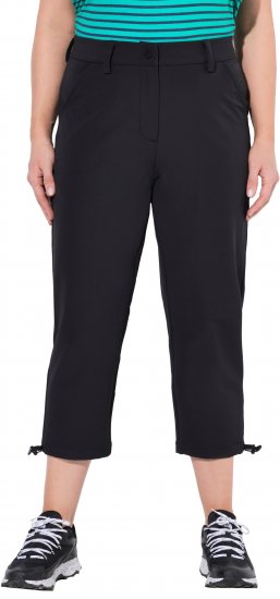 Ulla Popken Ultra Light Triple Function Cropped Softshell Pants Black - Jeans & Broeken in Grote Maten – Plus Size - 