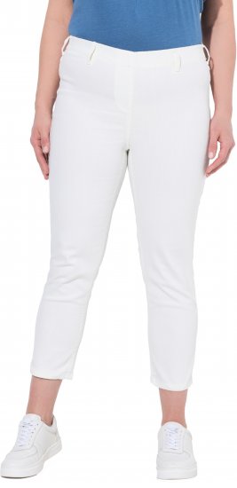 Ulla Popken Cropped Jeggings Snow White - Jeans & Broeken in Grote Maten – Plus Size - 