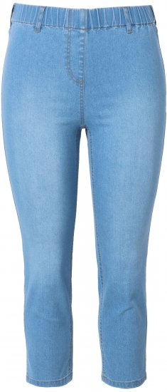 Ulla Popken Cropped Jeggings Light Blue Denim - Jeans & Broeken in Grote Maten – Plus Size - 