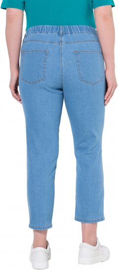 Ulla Popken Cropped Jeggings Light Blue Denim - Jeans & Broeken in Grote Maten – Plus Size - 