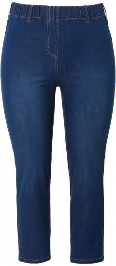 Ulla Popken Cropped Jeggings Blue Denim - Jeans & Broeken in Grote Maten – Plus Size - 