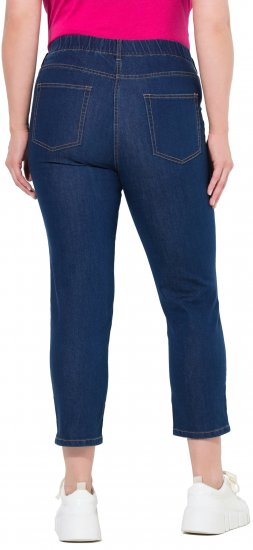 Ulla Popken Cropped Jeggings Blue Denim - Jeans & Broeken in Grote Maten – Plus Size - 
