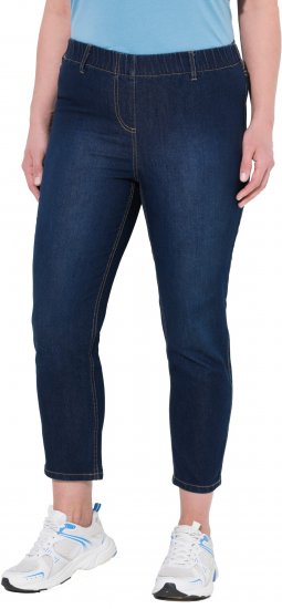 Ulla Popken Cropped Jeggings Denim Blue - Jeans & Broeken in Grote Maten – Plus Size - 