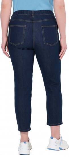 Ulla Popken Cropped Jeggings Denim Blue - Jeans & Broeken in Grote Maten – Plus Size - 
