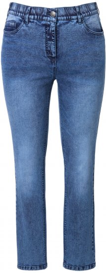 Ulla Popken Vintage Wash Stretch Fit Jeans Blue Denim - Jeans & Broeken in Grote Maten – Plus Size - 