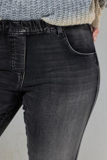 Ulla Popken Vintage Wash Jeggings Black - Broeken - Broeken voor dames in grote maten