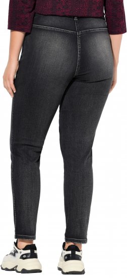 Ulla Popken Vintage Wash Jeggings Black - Jeans & Broeken in Grote Maten – Plus Size - 