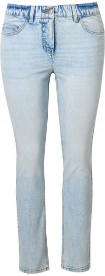 Ulla Popken Slim Leg Stretch Fit Jeans Light Blue Denim - Jeans & Broeken in Grote Maten – Plus Size - 