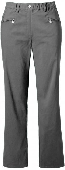 Ulla Popken Thermal Stretch Fit Mony Pants Graphite Grey - Jeans & Broeken in Grote Maten – Plus Size - 