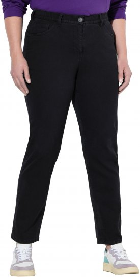 Ulla Popken Stretch Fit Boyfriend Jeans Black - Jeans & Broeken in Grote Maten – Plus Size - 