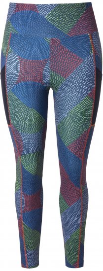 Ulla Popken Quick Drying Stitch Print Performance Leggings Grey - Jeans & Broeken in Grote Maten – Plus Size - 