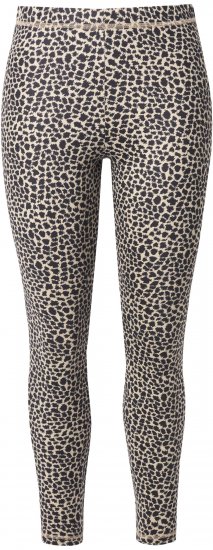 Ulla Popken Leopard Print Ski Leggings Black - Jeans & Broeken in Grote Maten – Plus Size - 