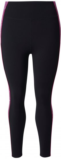 Ulla Popken Quick Drying Botanical Print Sport Leggings Black - Jeans & Broeken in Grote Maten – Plus Size - 