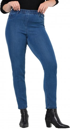 Ulla Popken Denim Five Pocket Jeggings Blue Denim - Jeans & Broeken in Grote Maten – Plus Size - 