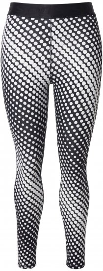 Ulla Popken Polka Dot Performance Leggings Black - Jeans & Broeken in Grote Maten – Plus Size - 