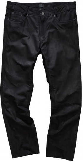 JP1880 Leather Pants Regular Fit Buffalo Nubuck Black - Jeans & broeken - Jeans & Broeken Grote Maten Heren