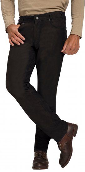 JP1880 Leather Pants Regular Fit Buffalo Nubuck Black - Jeans & broeken - Jeans & Broeken Grote Maten Heren