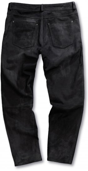 JP1880 Leather Pants Regular Fit Buffalo Nubuck Dark Brown - Jeans & broeken - Jeans & Broeken Grote Maten Heren