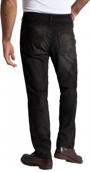 JP1880 Leather Pants Regular Fit Buffalo Nubuck Dark Brown - Jeans & broeken - Jeans & Broeken Grote Maten Heren