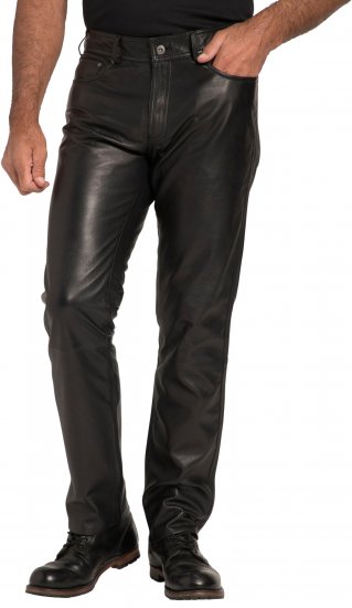 JP1880 Leather Pants Regular Fit Finest Lamb Nappa Black - Jeans & broeken - Jeans & Broeken Grote Maten Heren
