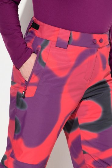 Ulla Popken Hyprar Ski Pants Waterproof Velcro Closure Shaped Knees Berry Pink - Skikleding - 