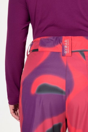 Ulla Popken Hyprar Ski Pants Waterproof Velcro Closure Shaped Knees Berry Pink - Skikleding - 