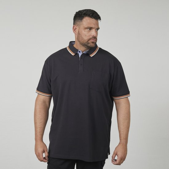 North Latitude 61128 Superflex Piqué Poloshirt Zwart - Polo shirts - Grote Maten Poloshirts Heren