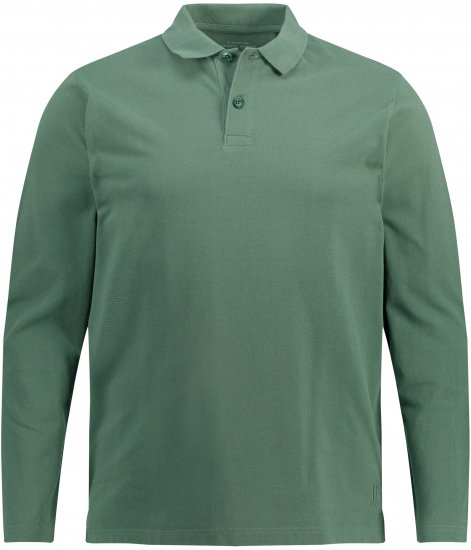 JP1880 Polo Shirt Long Sleeve Pique Cactus - Polo shirts - Grote Maten Poloshirts Heren