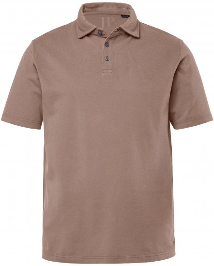 JP1880 Polo Shirt Short Sleeve Pique Vintage Brown - Polo shirts - Grote Maten Poloshirts Heren