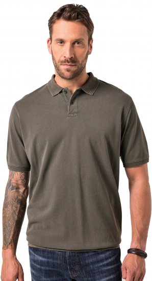 JP1880 Polo Shirt Pique Vintage Mocha - Polo shirts - Grote Maten Poloshirts Heren