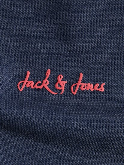 Jack & Jones Blaze Short Sleeve Polo Navy - Polo shirts - Grote Maten Poloshirts Heren