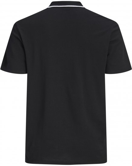 Jack & Jones Blaze Short Sleeve Polo Black - Polo shirts - Grote Maten Poloshirts Heren