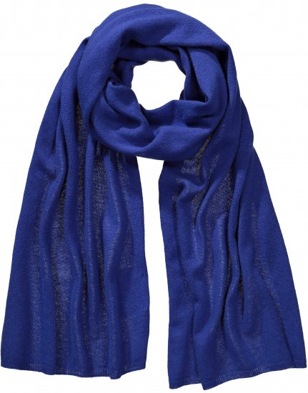 Ulla Popken Virgin Wool Cashmere Mix Scarf Deep Aqua - Accessoires - 
